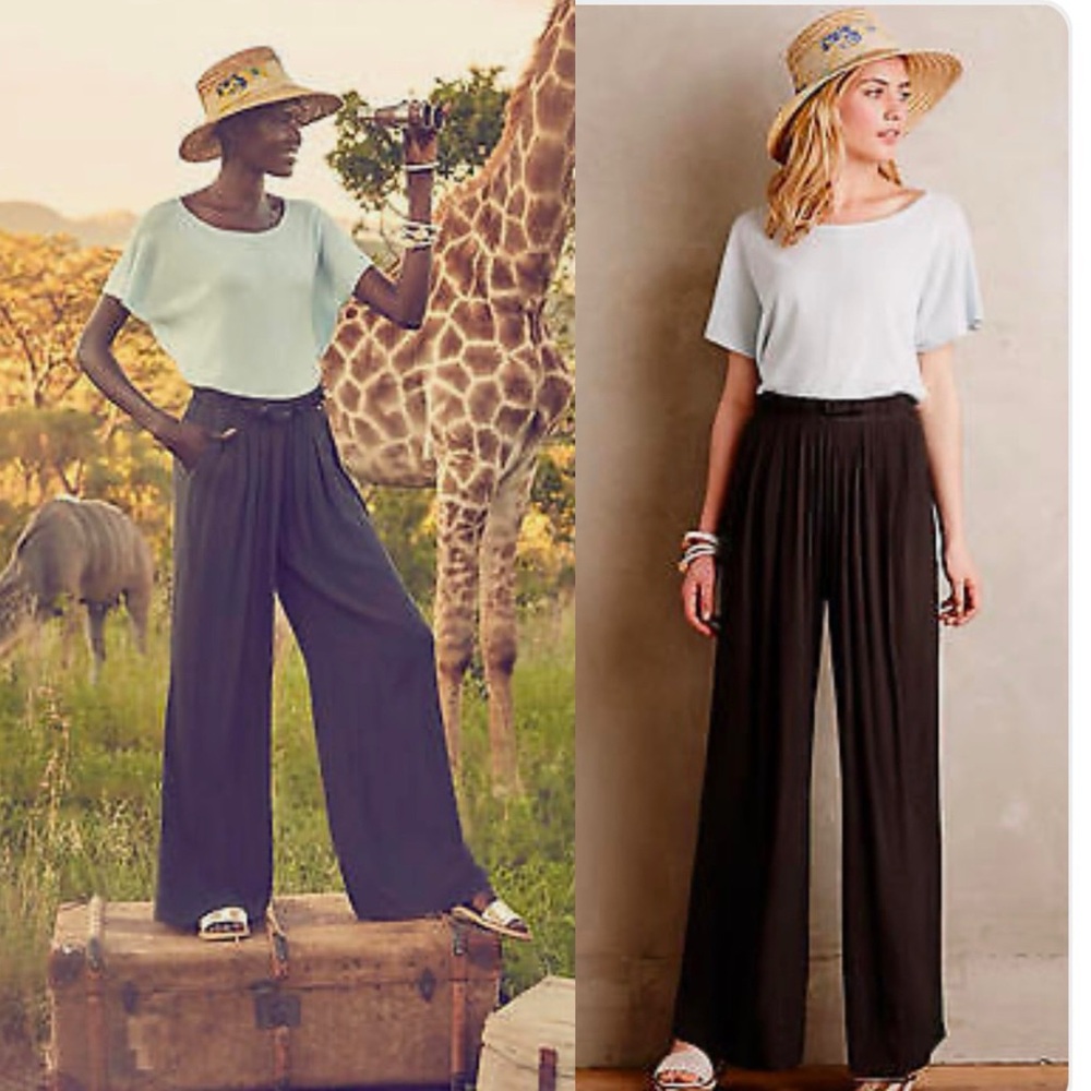 ANTHROPOLOGIE | Harlyn Sabie Wide Leg Pants Flowy